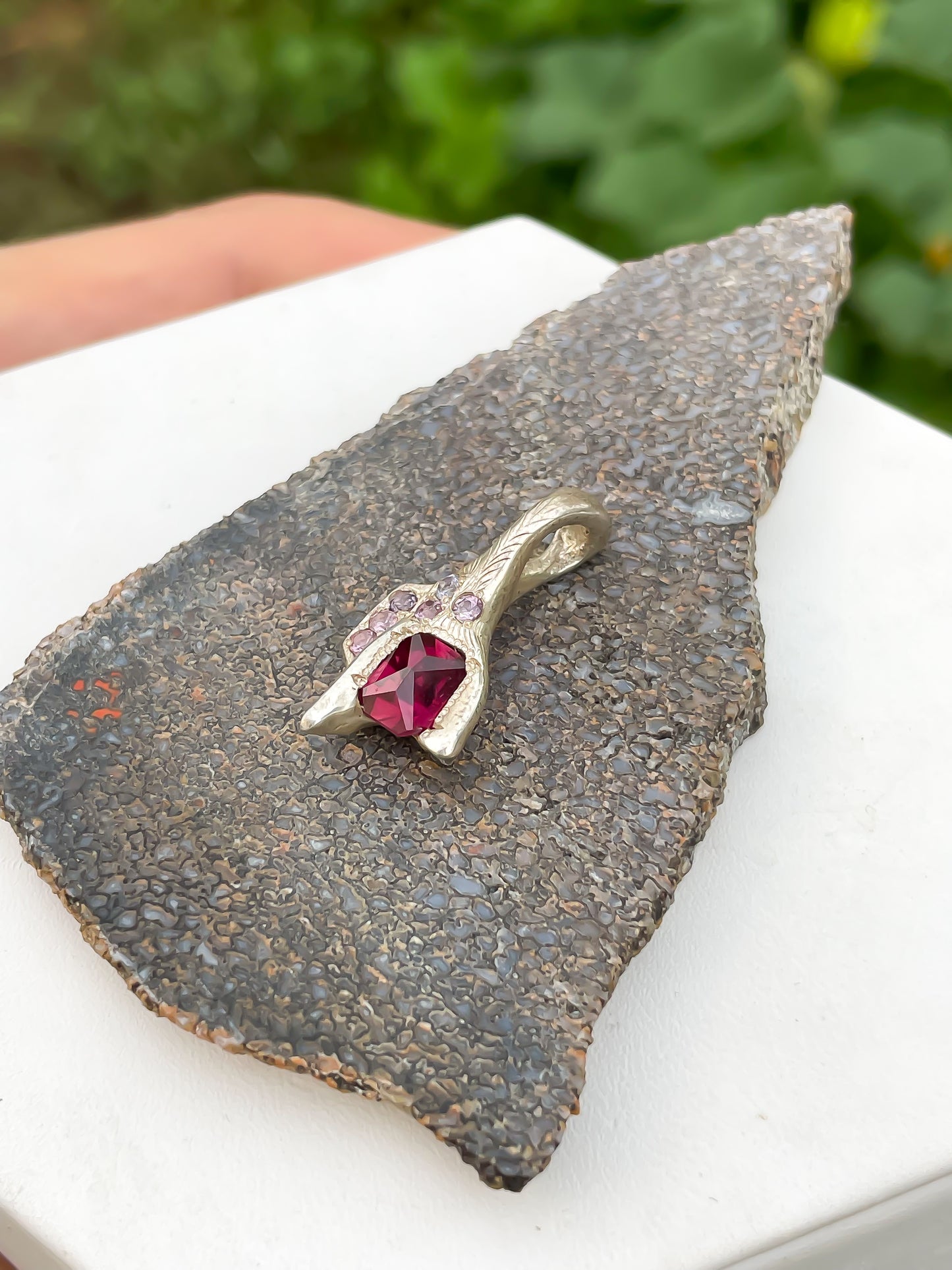 Tanzanian Garnet Pendant