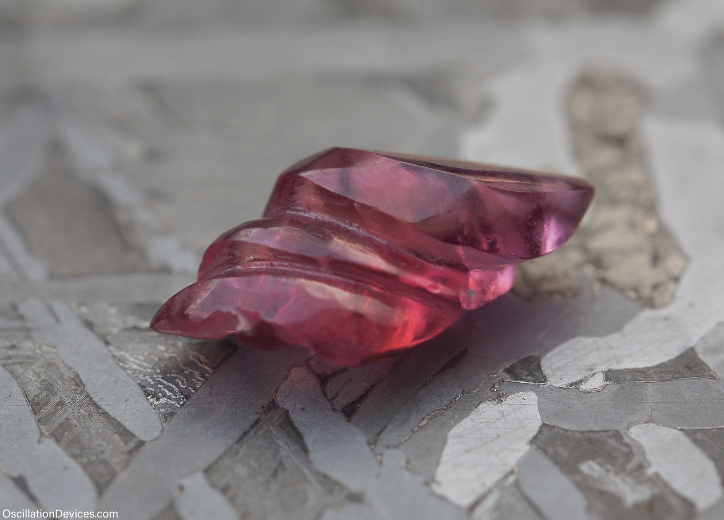 3.79ct Tanzanian Rhodolite Garnet Carving