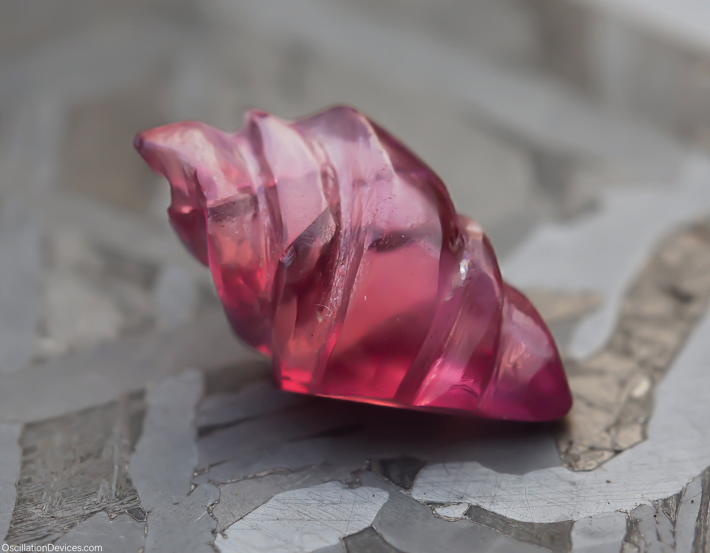 3.79ct Tanzanian Rhodolite Garnet Carving