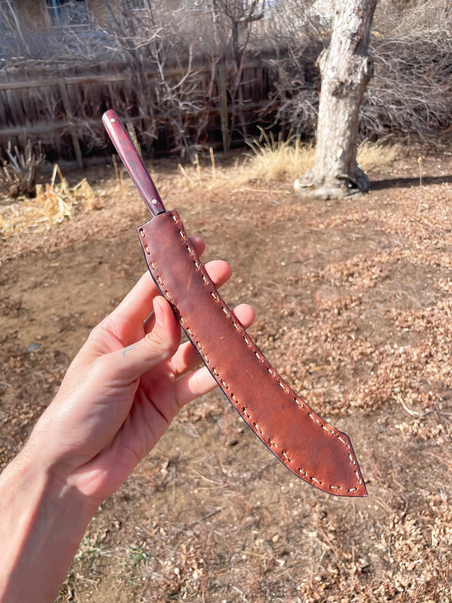 Chef’s Sabre with Leather Sheath