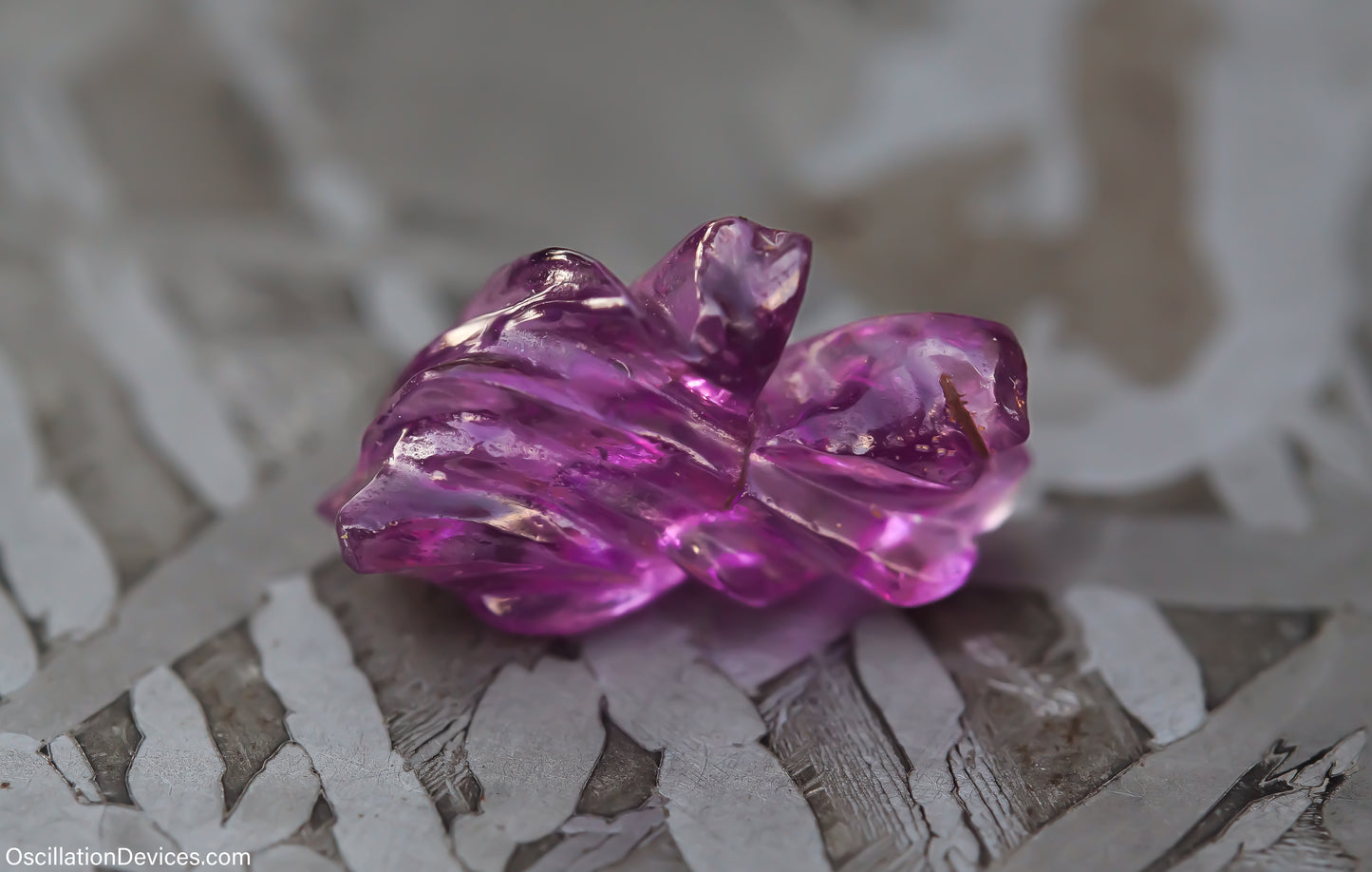 3.07ct Purple Mozambique Garnet Carving
